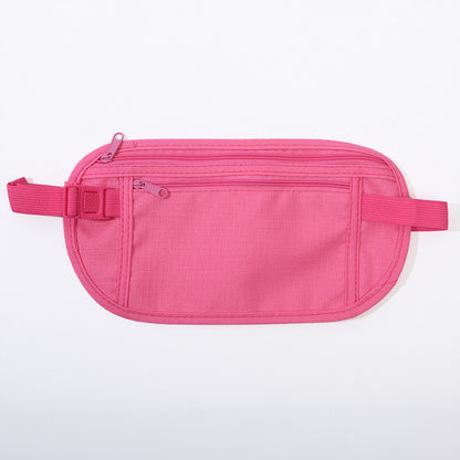 Invisible Thin Passport Burglar-proof Next To The Skin Waist Bag Limorista