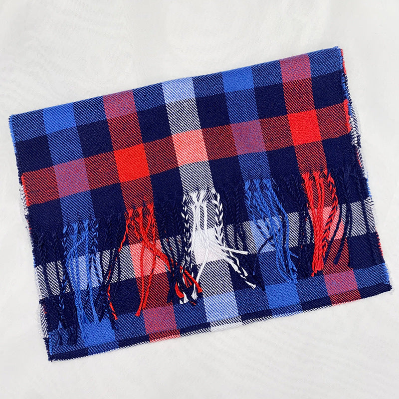 Autumn And Winter British Style Plaid Scarf Winter Limorista