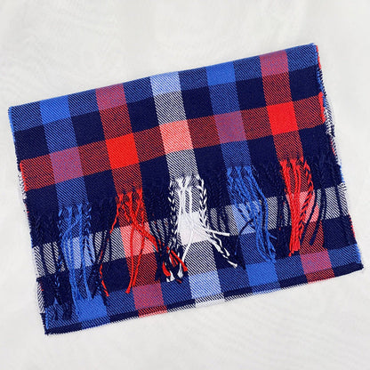 Autumn And Winter British Style Plaid Scarf Winter Limorista