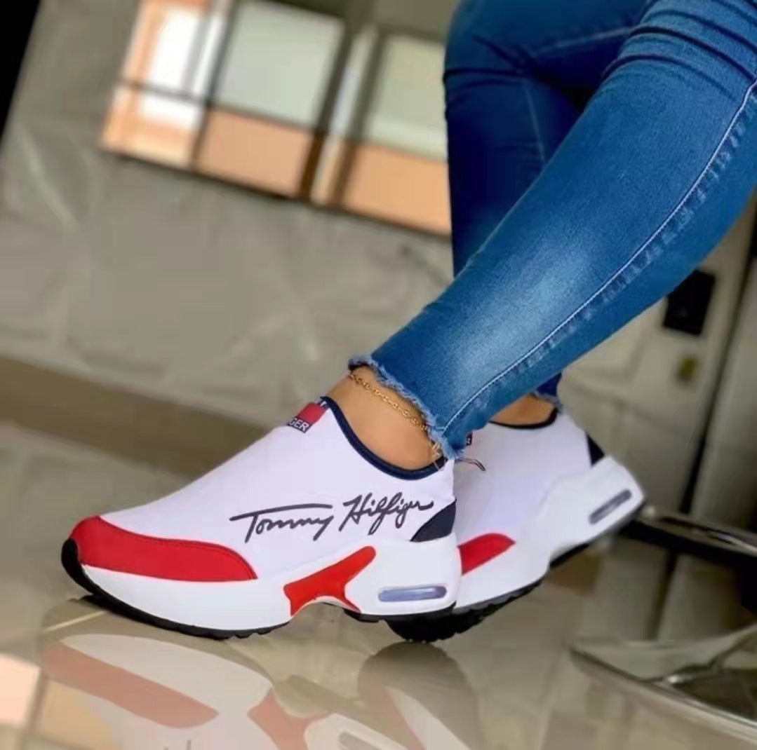Air Cushion Lazy Dad Shoes Slip-on Sneakers For Women Limorista