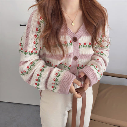 New Style Chain Link Loose Top Sweater Coat Limorista