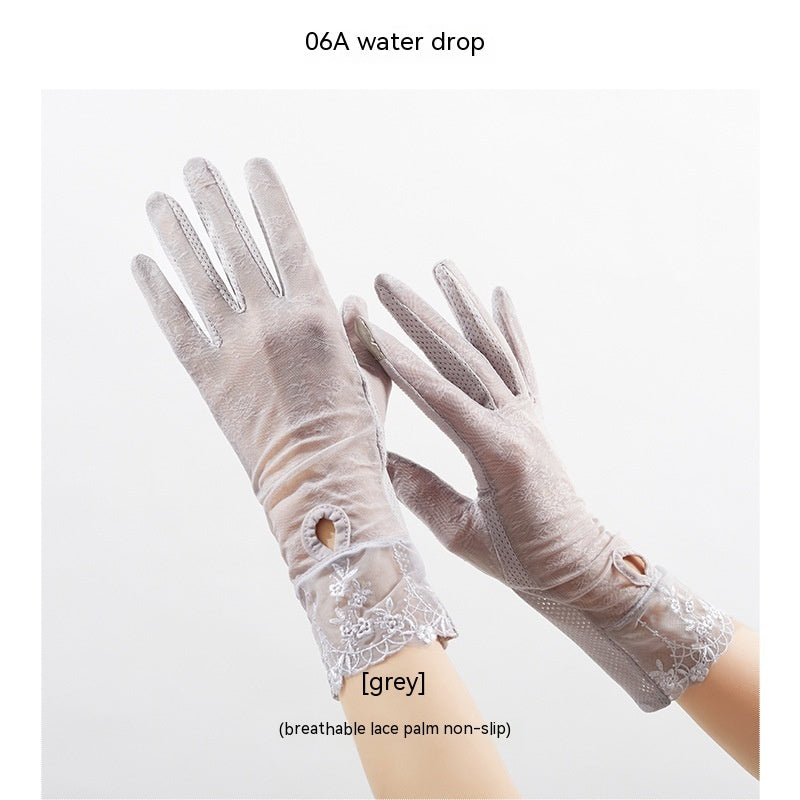 Lightweight Breathable Lace Sun Protection Gloves Limorista