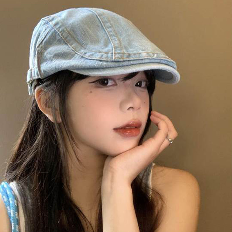 Washed Denim Advance Hats Women&