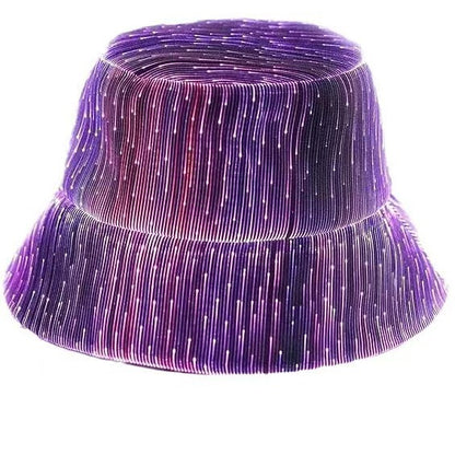 Luminous Bucket Hat Optical Fiber Colorful Transformation Limorista