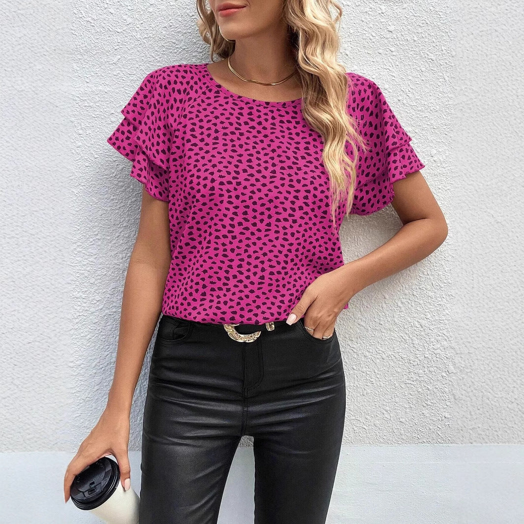 Spring And Summer New Fashion Print Top Limorista