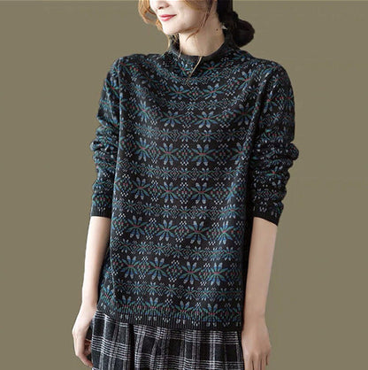 Fashionable All-match Retro Pullover Top For Women Limorista