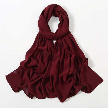 Corner Cathetus All-match Chiffon Headcloth Limorista