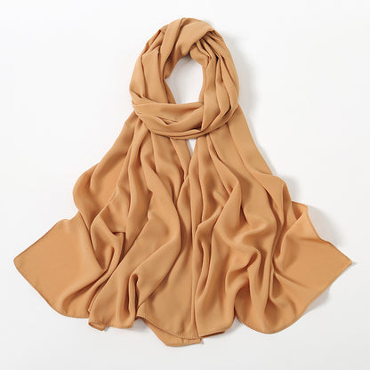 Corner Cathetus All-match Chiffon Headcloth Limorista