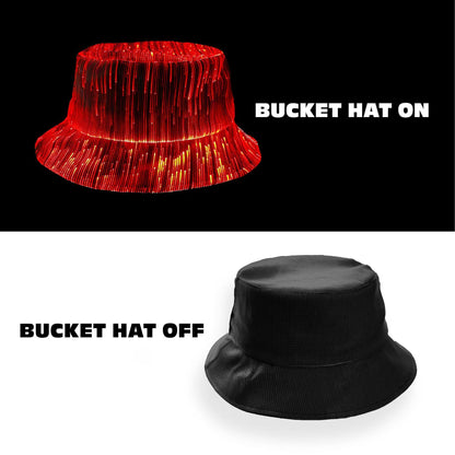 Luminous Bucket Hat Optical Fiber Colorful Transformation Limorista