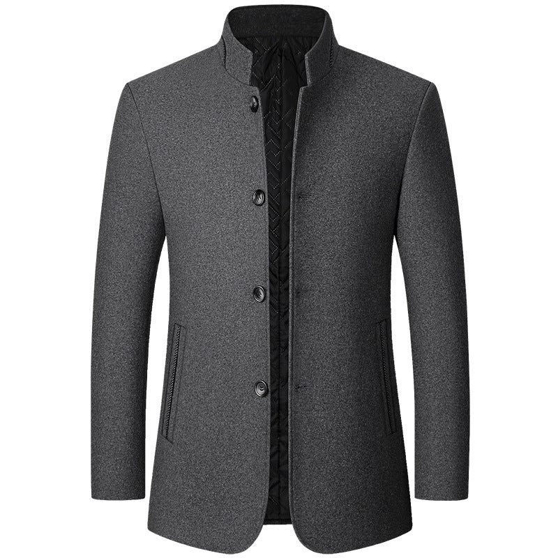 Standing Collar Middle-aged Men&