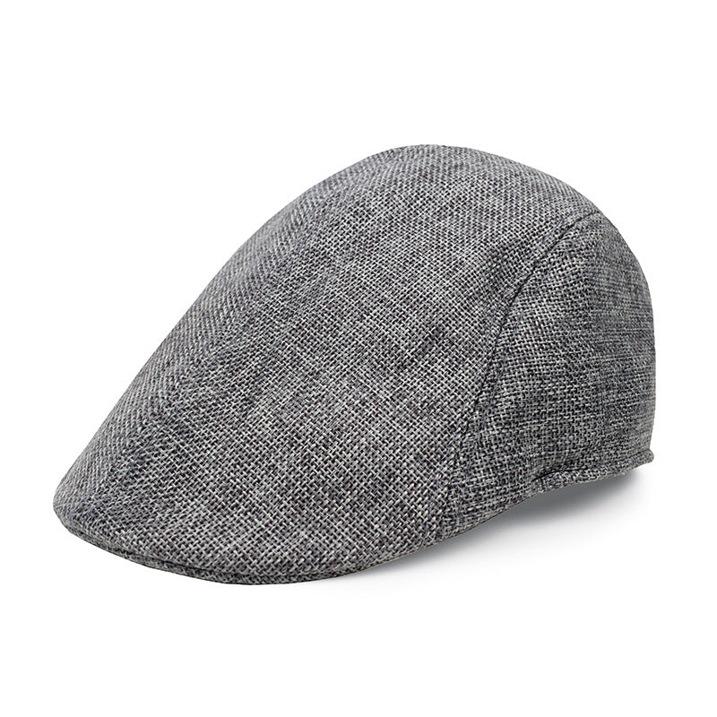 Cotton And Linen Beret Men&