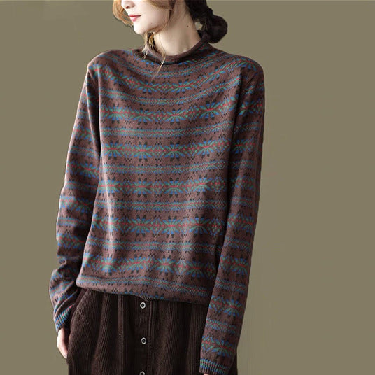 Fashionable All-match Retro Pullover Top For Women Limorista