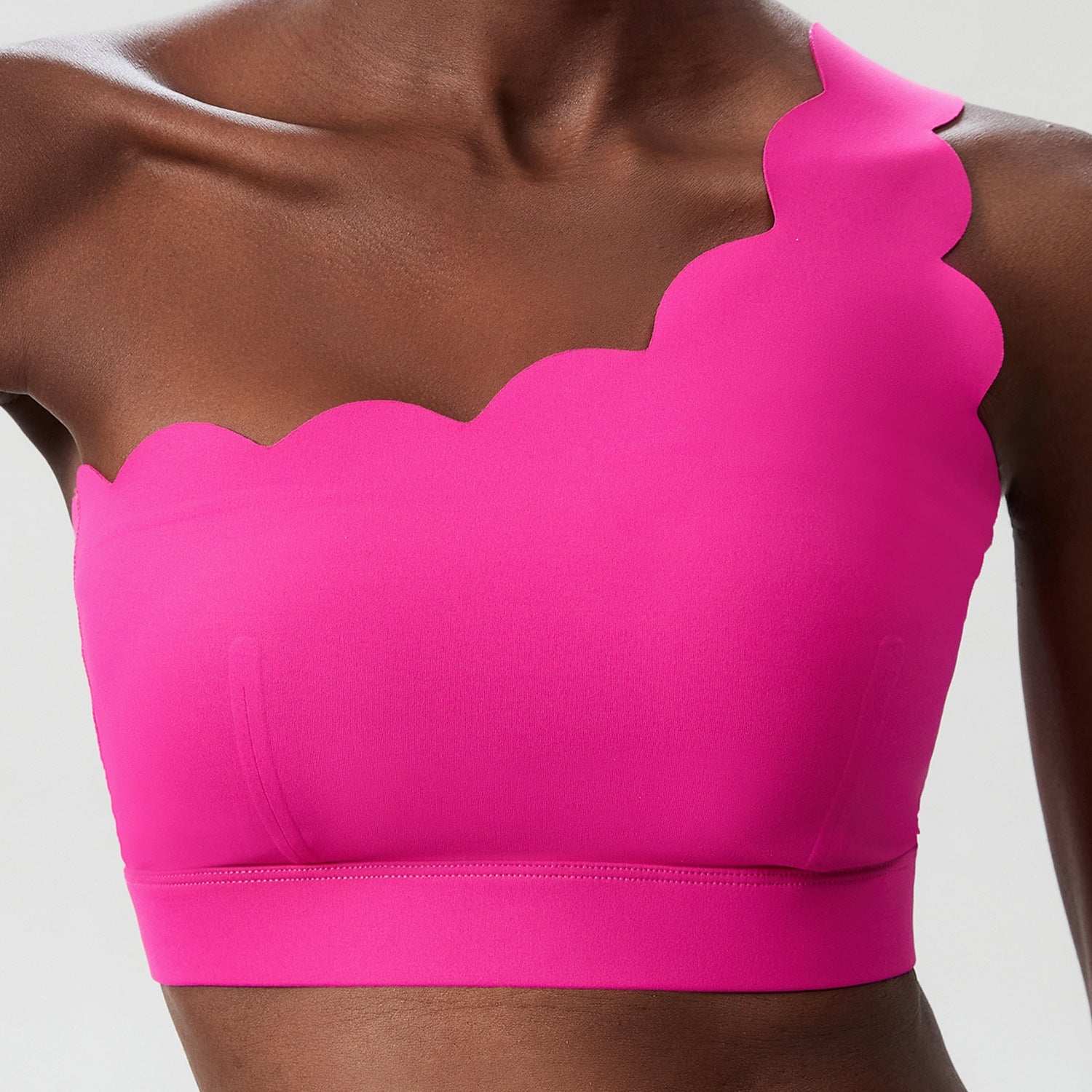 Small Wave One Shoulder Sports Underwear Female Plus Size Limorista