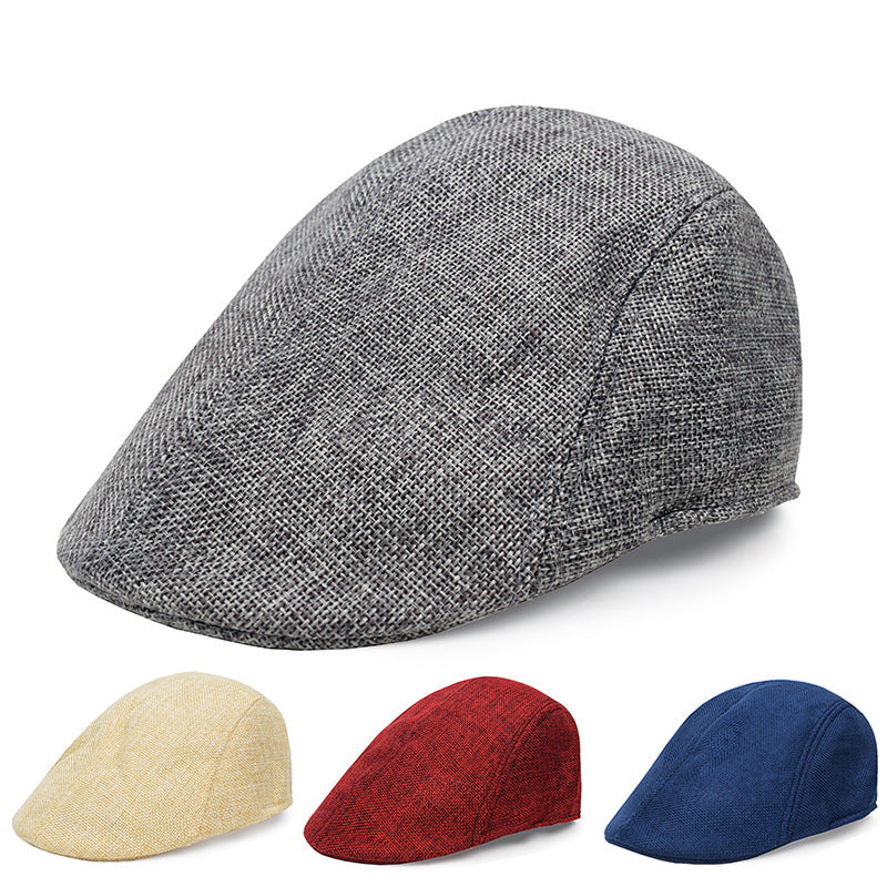 Cotton And Linen Beret Men&