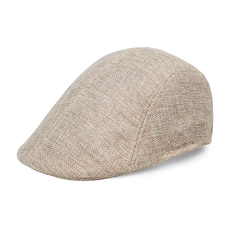 Cotton And Linen Beret Men&
