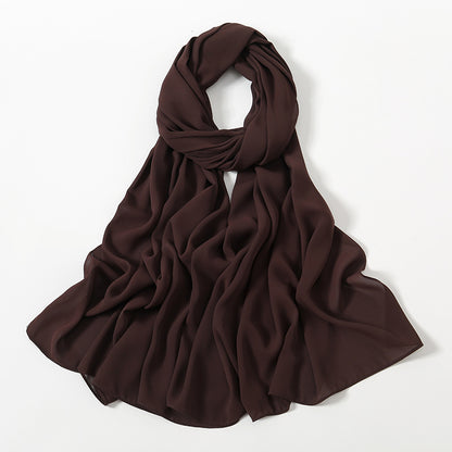 Corner Cathetus All-match Chiffon Headcloth Limorista