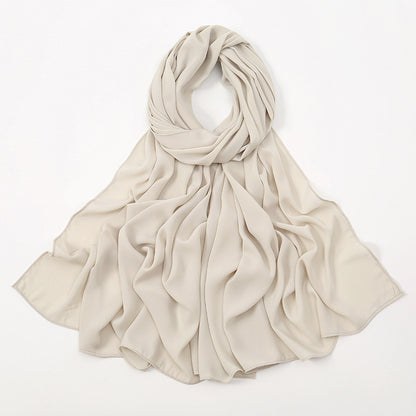 Corner Cathetus All-match Chiffon Headcloth Limorista
