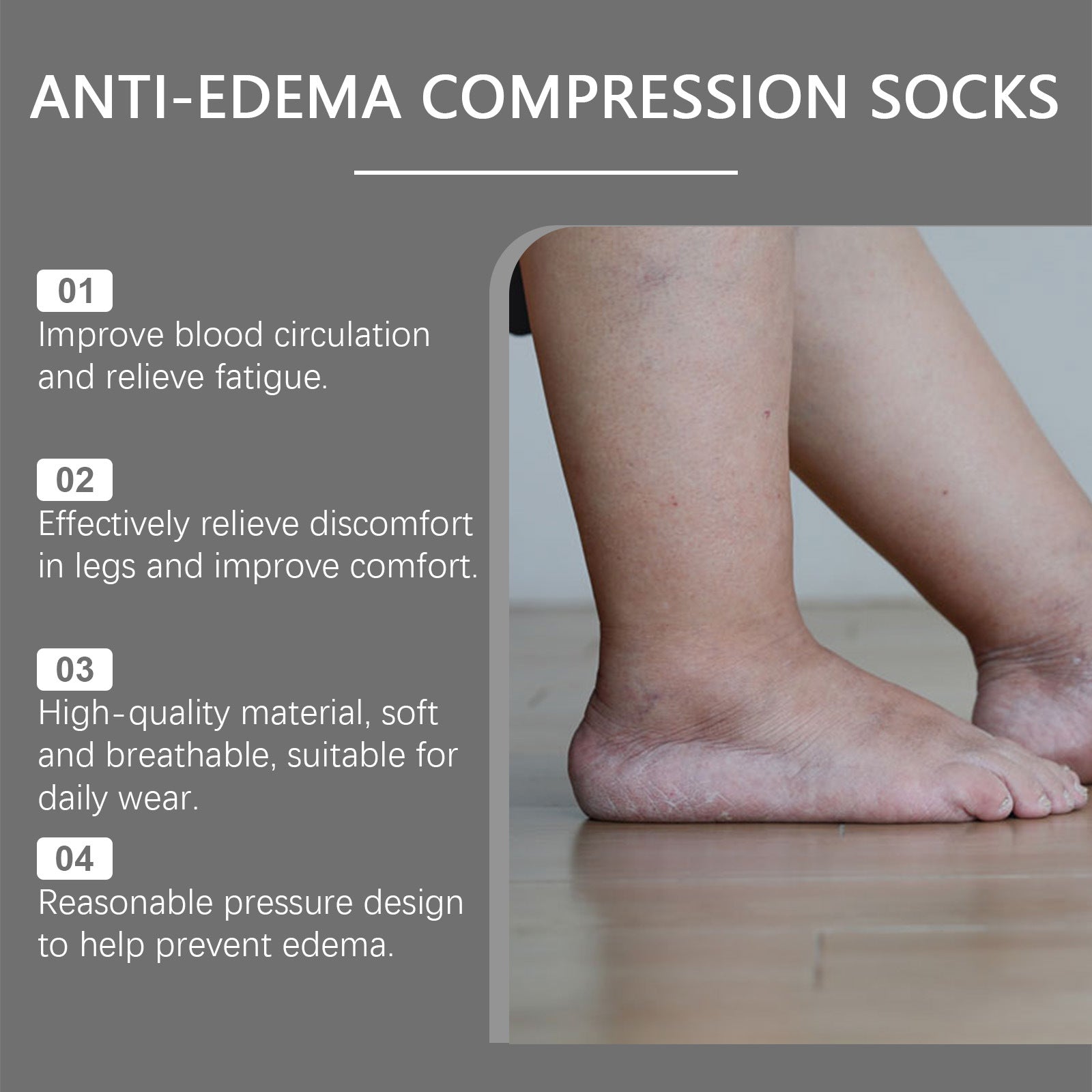 Breathable Absorption Mild Warm Leg Care Socks Limorista