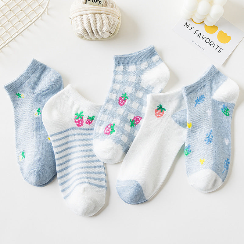 Low-cut Cartoon Cute Brown Bear Socks Japanese Women Limorista