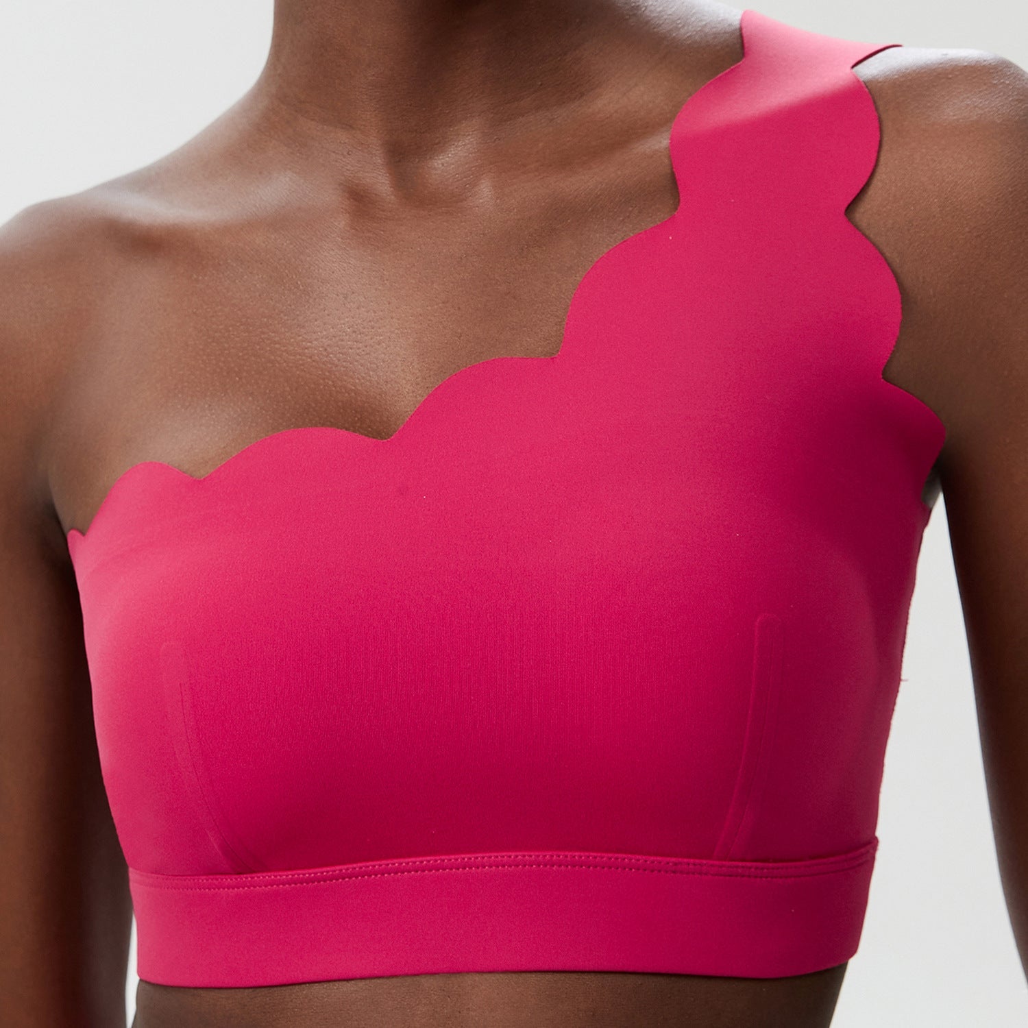 Small Wave One Shoulder Sports Underwear Female Plus Size Limorista