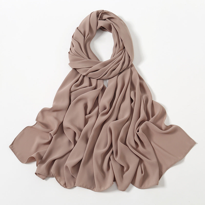 Corner Cathetus All-match Chiffon Headcloth Limorista