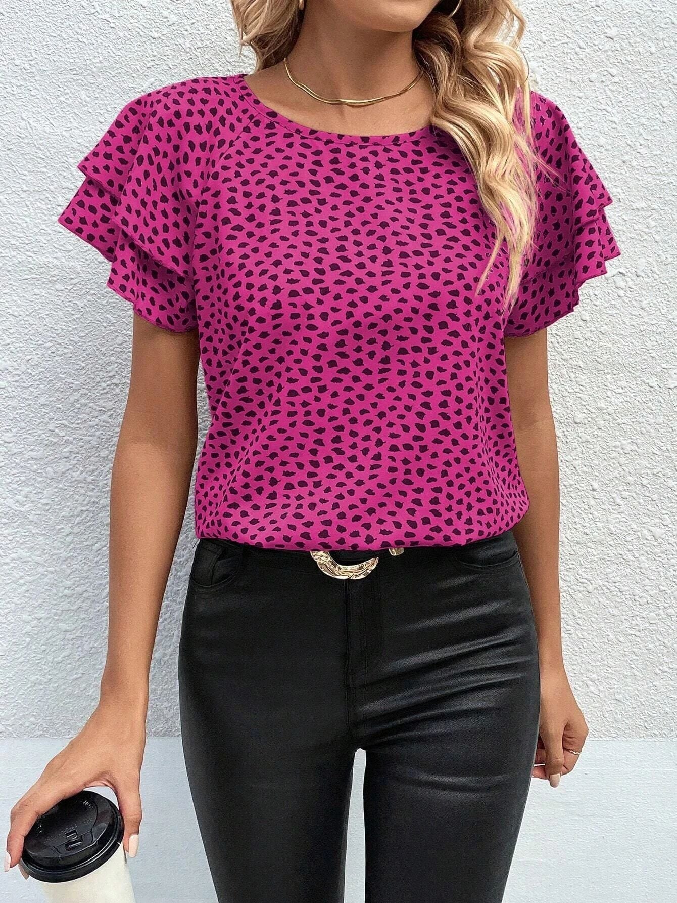 Spring And Summer New Fashion Print Top Limorista