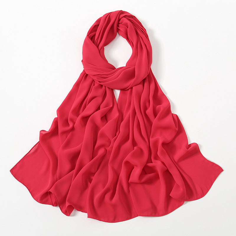 Corner Cathetus All-match Chiffon Headcloth Limorista
