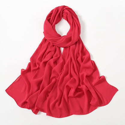 Corner Cathetus All-match Chiffon Headcloth Limorista