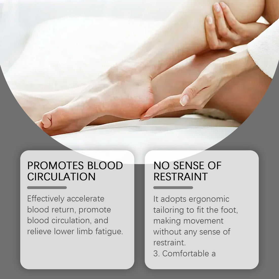 Breathable Absorption Mild Warm Leg Care Socks Limorista