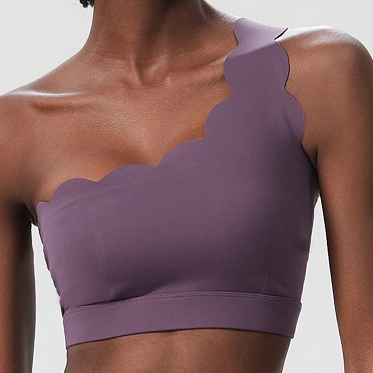 Small Wave One Shoulder Sports Underwear Female Plus Size - Limorista