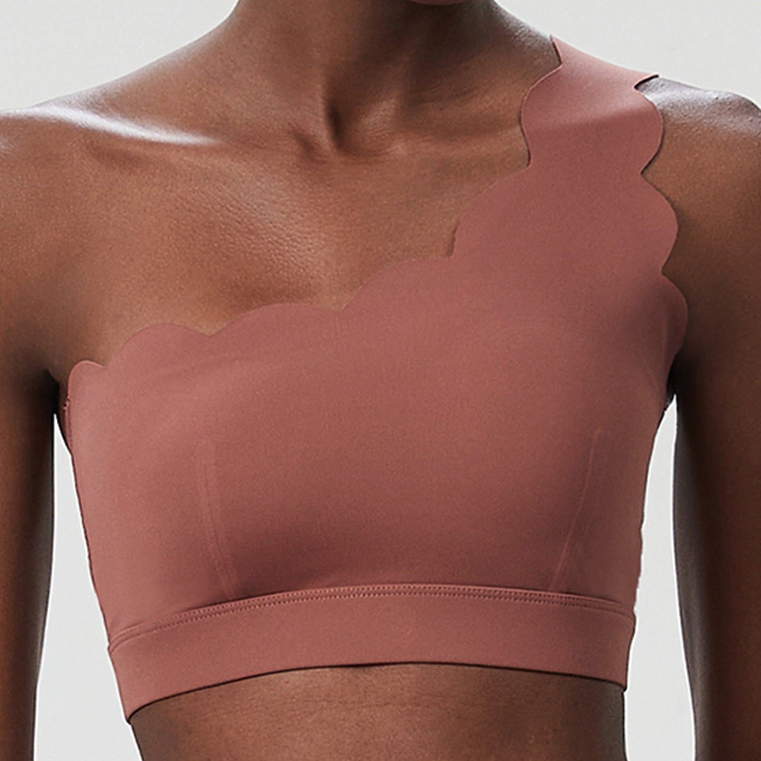 Small Wave One Shoulder Sports Underwear Female Plus Size - Limorista