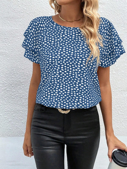 Spring And Summer New Fashion Print Top Limorista