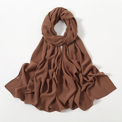 Corner Cathetus All-match Chiffon Headcloth Limorista