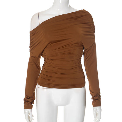 Fashion Solid Color Simple Top Women Limorista