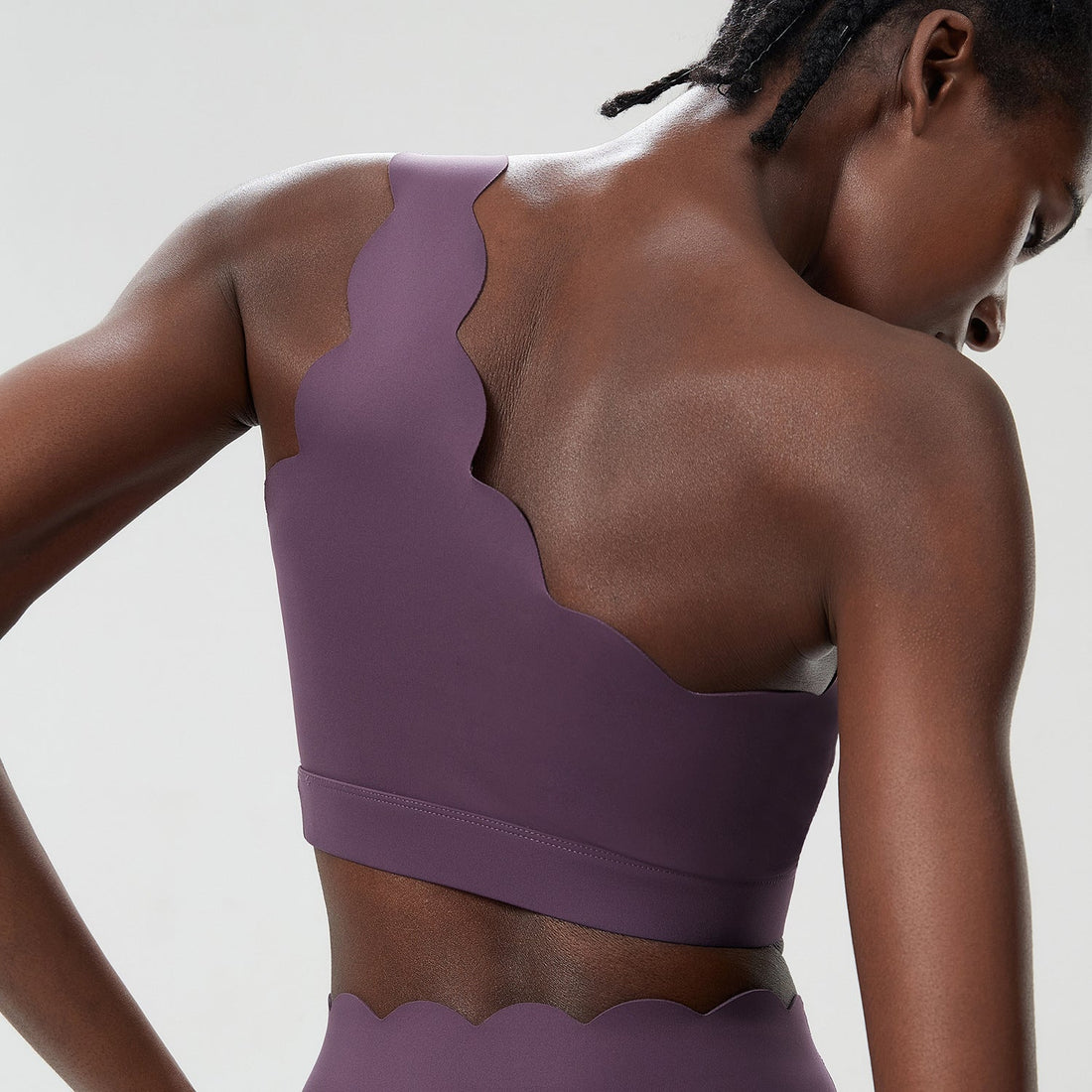 Small Wave One Shoulder Sports Underwear Female Plus Size Limorista
