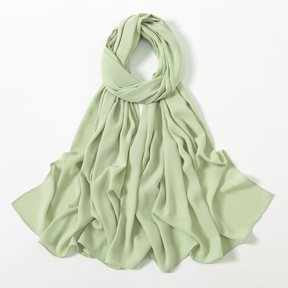 Corner Cathetus All-match Chiffon Headcloth Limorista
