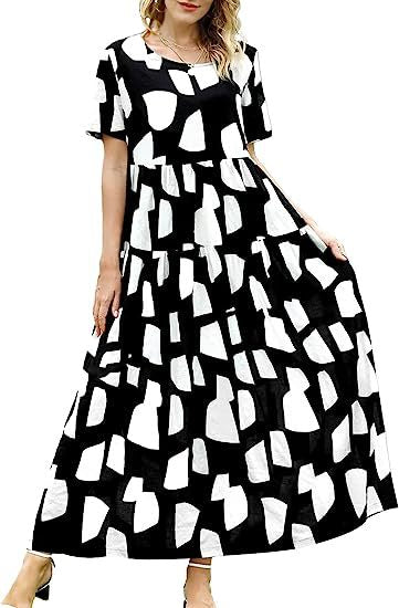 Casual And Comfortable Pleated Loose Floral Dress Limorista