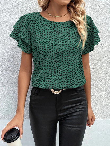 Spring And Summer New Fashion Print Top Limorista