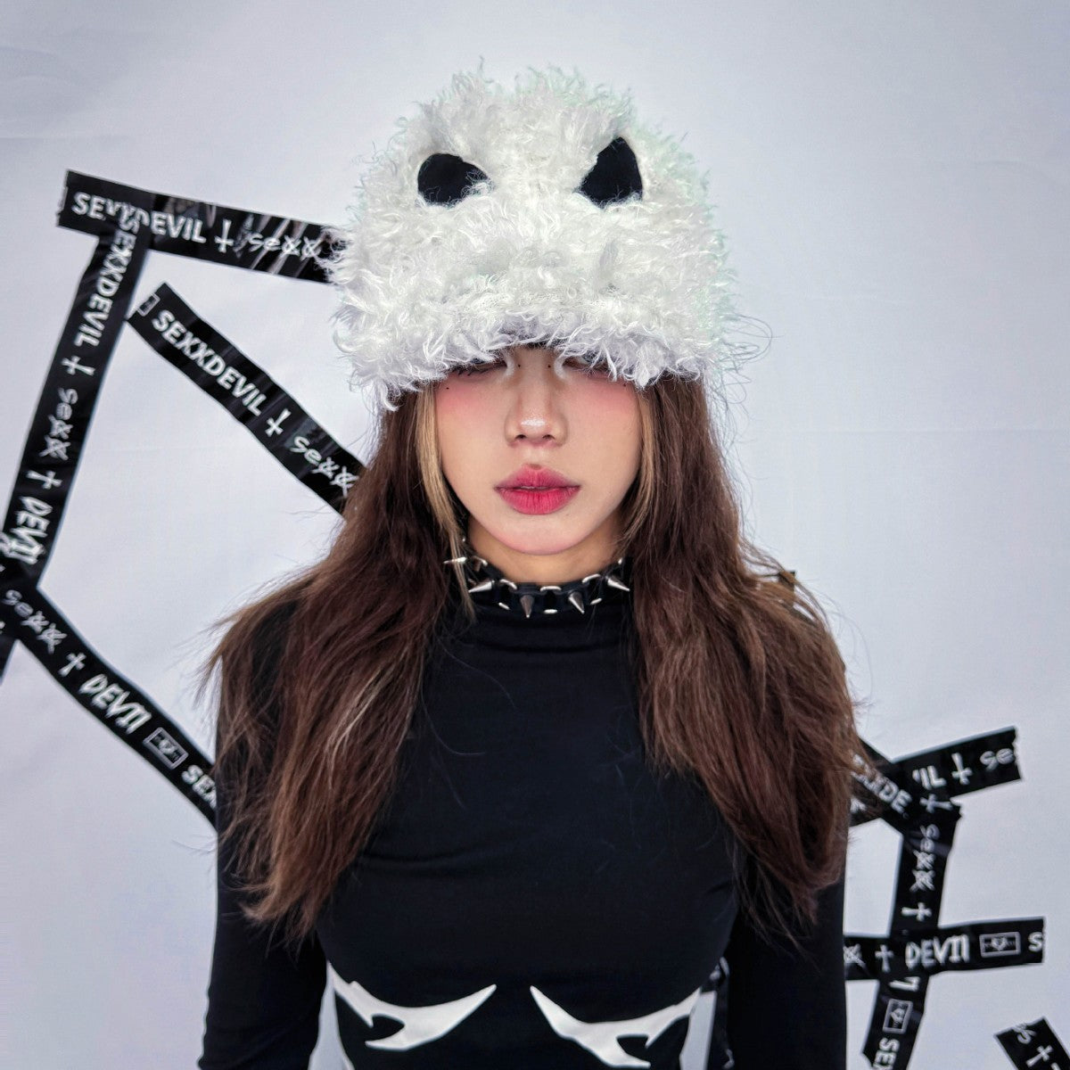 Destroy Devil Fur Hat Female Peaked Cap Limorista