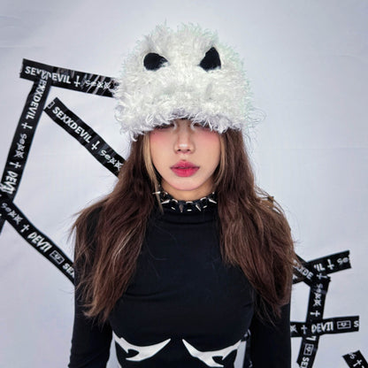 Destroy Devil Fur Hat Female Peaked Cap Limorista