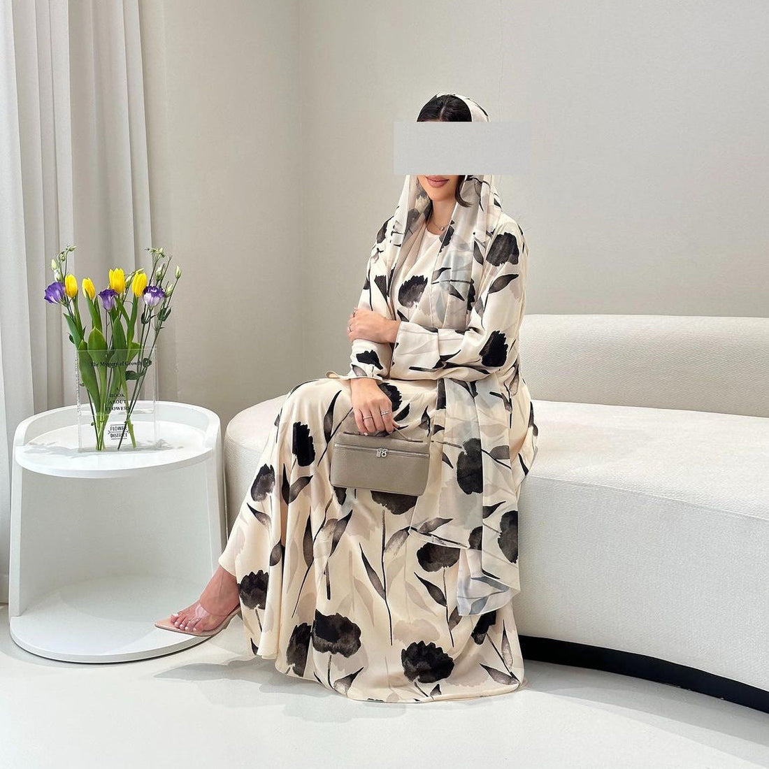 European And American Long-sleeved Printed Robe Jacket Limorista
