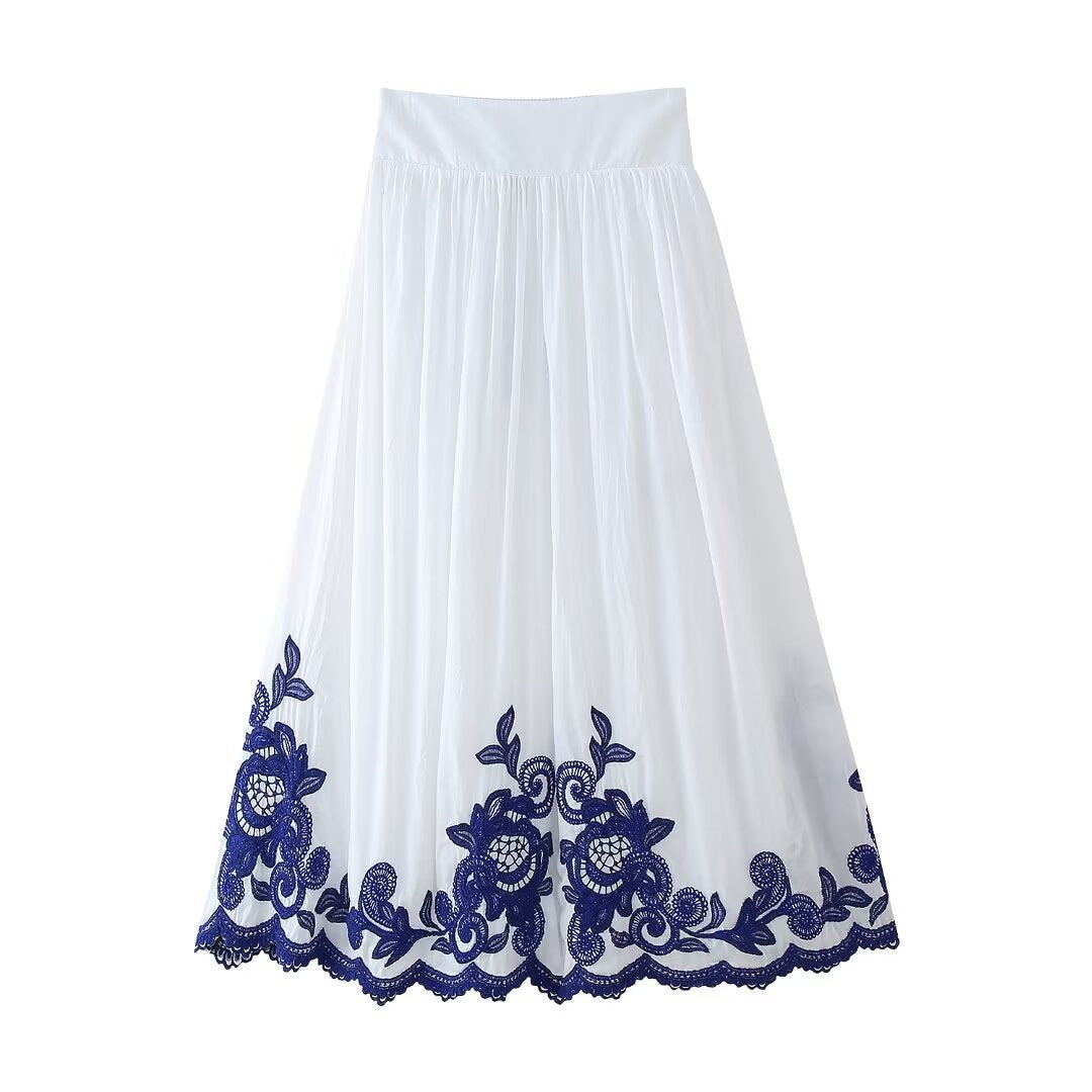 Embroidery Shirt Skirt Suit Women Limorista