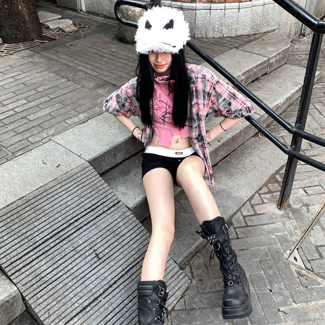 Destroy Devil Fur Hat Female Peaked Cap Limorista