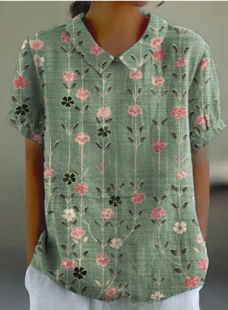 Digital Printing Loose Casual Women&