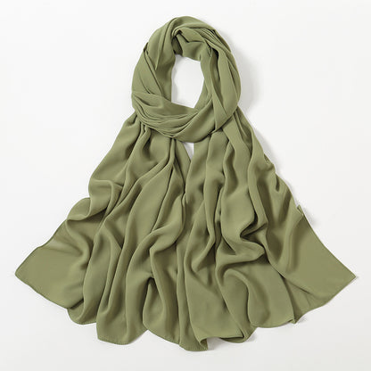 Corner Cathetus All-match Chiffon Headcloth Limorista