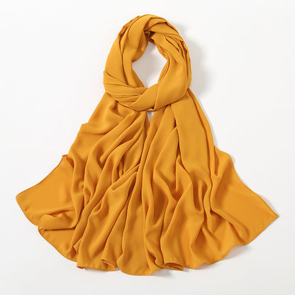 Corner Cathetus All-match Chiffon Headcloth Limorista
