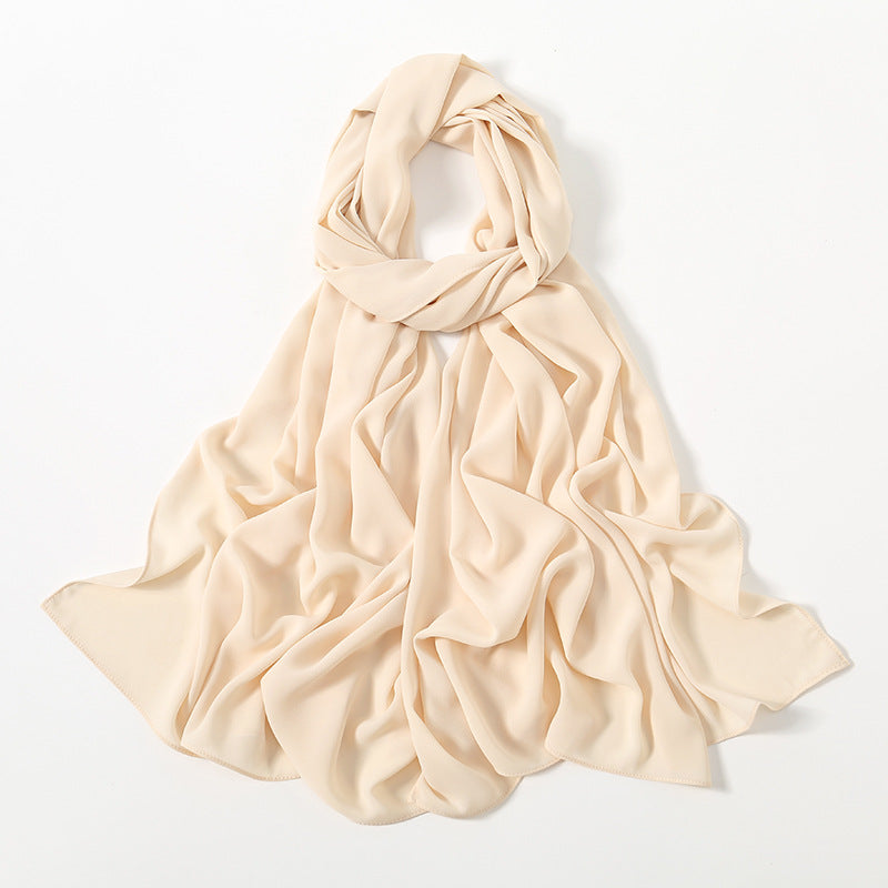 Corner Cathetus All-match Chiffon Headcloth Limorista