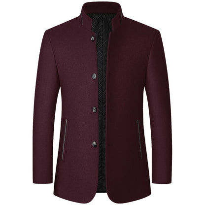 Standing Collar Middle-aged Men&
