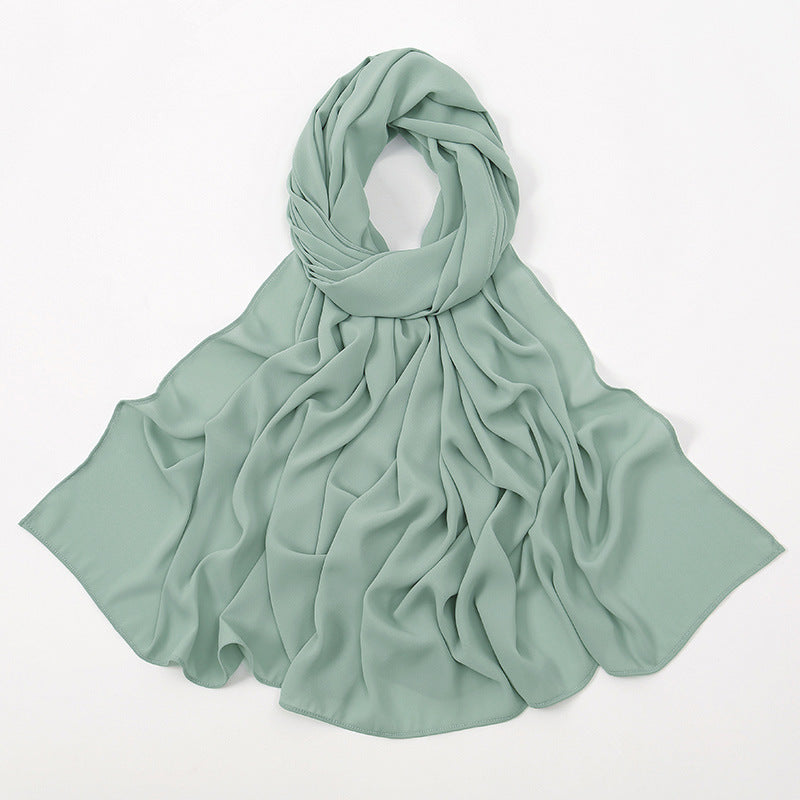 Corner Cathetus All-match Chiffon Headcloth Limorista