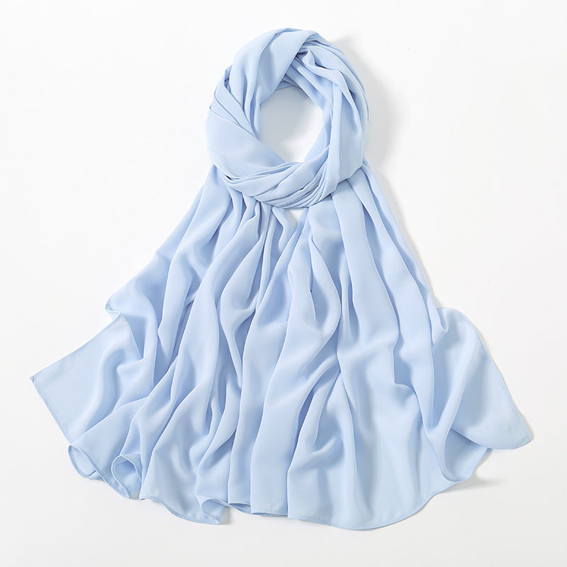 Corner Cathetus All-match Chiffon Headcloth Limorista